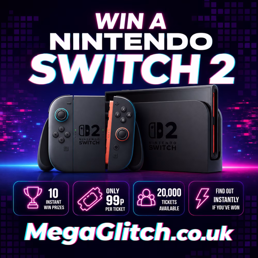 Nintendo Switch 2 | 10 Instant Wins | 99p Per Ticket
